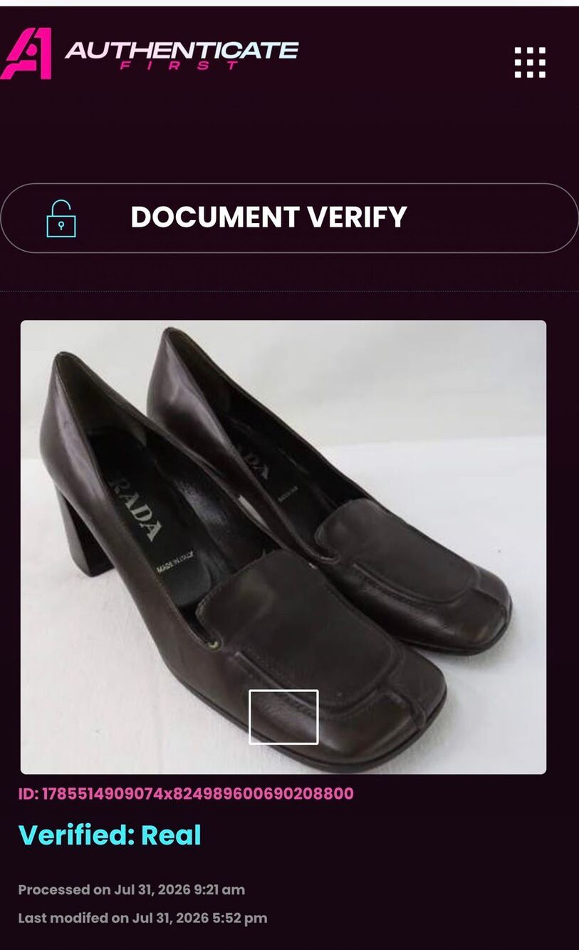 Prada Brown Leather Pumps Size 39 Women - Picture 10 of 16